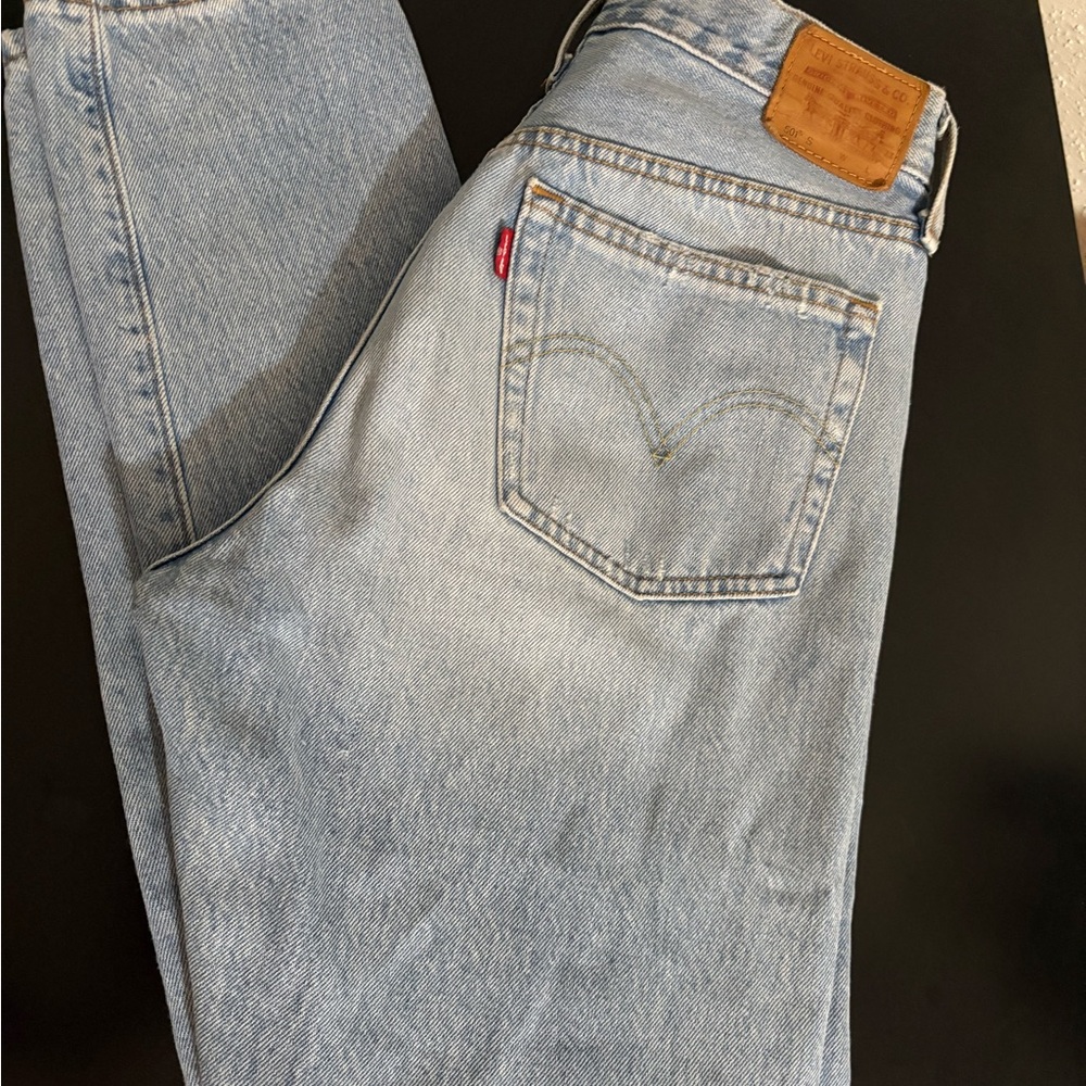 Levi's Light Wash Straight Leg Jeans